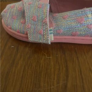 Kids Pink and Blue Heart Pattern Shoes